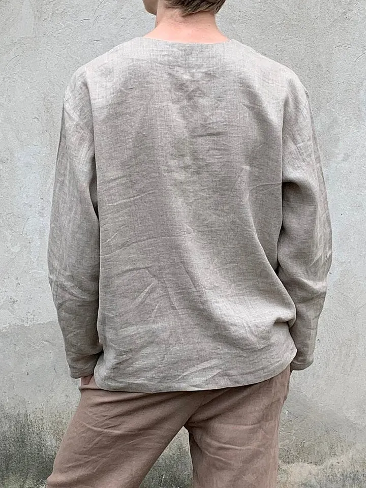 Men's Classic Linen Blend Comfy Shirt